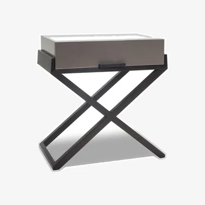 Olivia's Liang & Eimil Boston Bedside Table Taupe Grey