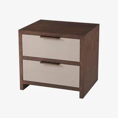 Olivia's TA Studio Grayson Bedside Table Almond / Small