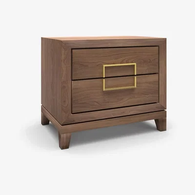 Olivia's Berkeley Designs Lucca Bedside Cabinet Walnut