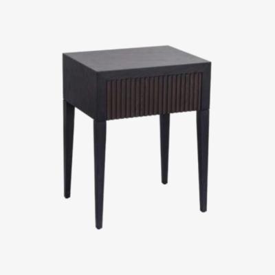 Olivia's RV Astley Marans 2 Drawer Side Table Chocolate Brown