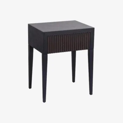 Olivia's RV Astley Marans 2 Drawer Side Table Chocolate Brown