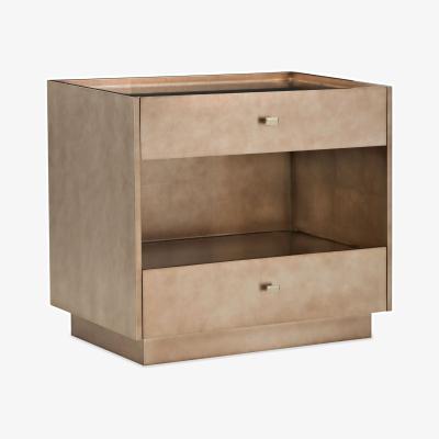 Olivia's Caracole Modern Edge Perimeter Bedside Table