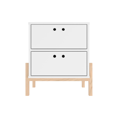 Out & Out Original Phoenix White Bedside Table