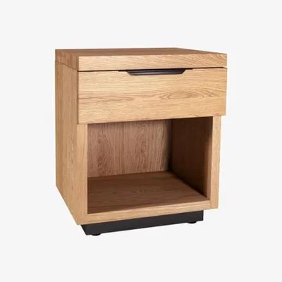 Downtown Fusion Rustic Oak 1 Drawer Bedside