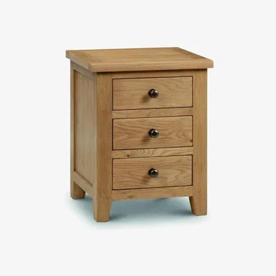 Downtown Julian Bowen Marlborough Oak 3 Drawer Bedside