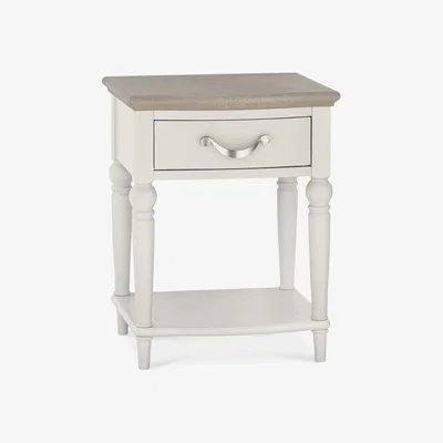 Downtown Montreal Grey Washed Oak & Soft Grey Nightstand