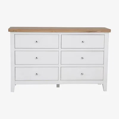 Downtown Easton 6 Drawer Chest - White