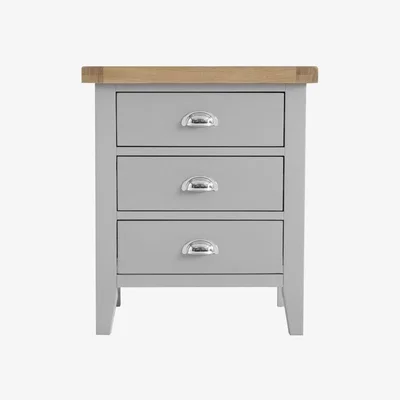 Downtown Trentham Grey Extra Large Bedside Chest