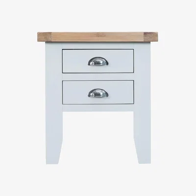 Downtown Tetbury White Lamp Table