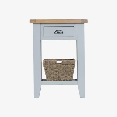 Downtown Tetbury Grey Telephone Table