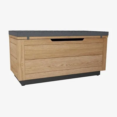 Downtown Fusion Rustic Oak Ottoman