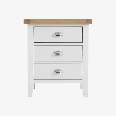 Downtown Trentham White Extra Large Bedside Chest