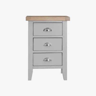 Downtown Trentham Grey Large Bedside Chest