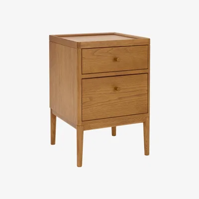 Downtown Ercol Salina 2 Drawer Bedside Cabinet In Vintage