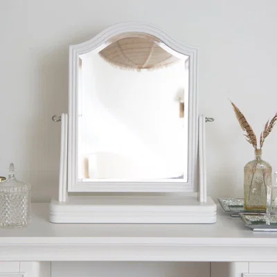 Downtown Sutton Trinket Mirror - White