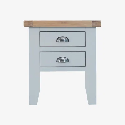 Downtown Tetbury Grey Lamp Table