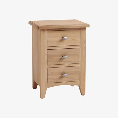Downtown Geneva 3 Drawer Bedside Cabinet