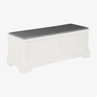 Downtown Rouen White Ottoman