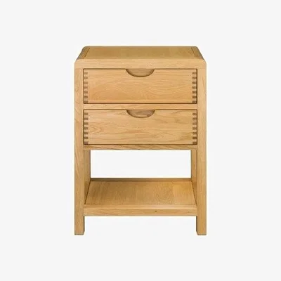 Downtown Ercol Bosco 2 Drawer Bedside Cabinet, []