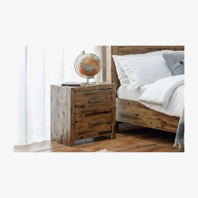 Downtown Julian Bowen Hoxton 2 Drawer Bedside Table