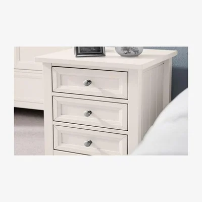 Downtown Julian Bowen Maine 3 Drawer Bedside Table