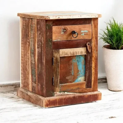 OAT Home Westport Wooden Bedside Table Cabinet