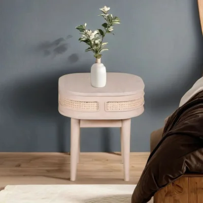 OAT Home Dingle Wooden Bedside Table