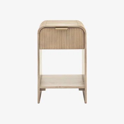 Perch and Parrow Rigato Bedside Table, Small