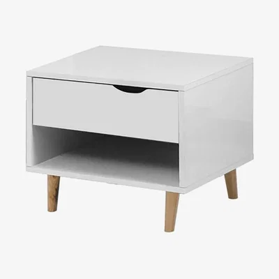 The Range Pulford Bedside Table With One Drawer - White