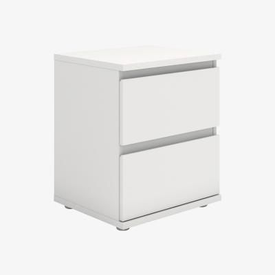 The Range Nova 2-Drawer Bedside Table - White