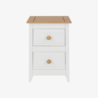 The Range Capri Two Drawer Petite Bedside Cabinet