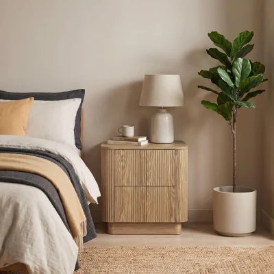 The Range Winthorpe 2 Drawer Bedside Oak - Oak effect