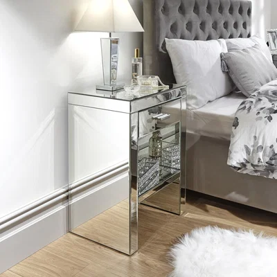 The Range Venetian Mirrored Bedside - Mirrored