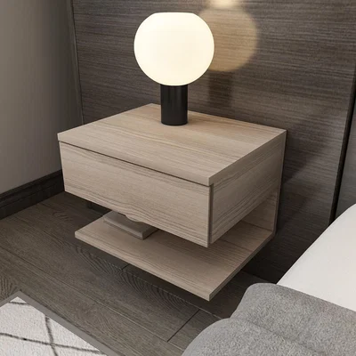 The Range Vivid Floating Bedside Table - Sapphire Oak