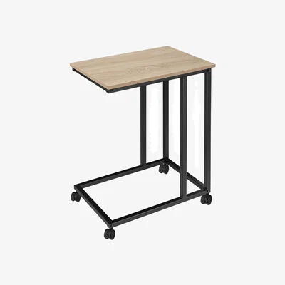 The Range Bedside Table Luton - Industrial Wood Light, Oak Sonoma
