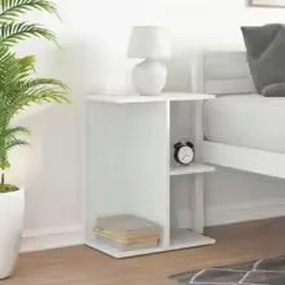 The Range Bedside Table for Bedroom - White
