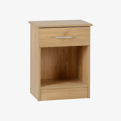 The Range Bellingham 1 Drawer Bedside  - Oak Effect