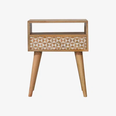 The Range Sarina Wood Bedside Table - Oak