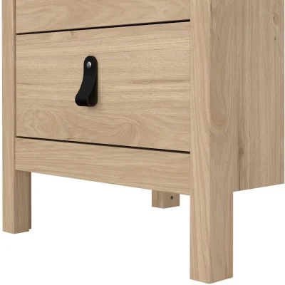 The Range Wildberry Natural Oak Bedside Table, 3 Drawers - Neutral