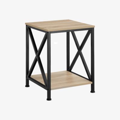 The Range Bedside Table Carlton - Industrial Wood Light, Oak Sonoma