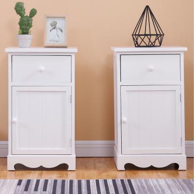 The Range Set of 2 Bedside Table - White