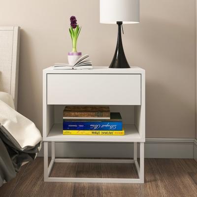 The Range Mora Bedside Table, White - White
