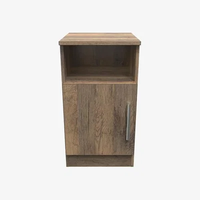 The Range Contrast 1 Door Bedside Cabinet Vintage Oak  Vintage Oak - Vintage Oak / Vintage Oak