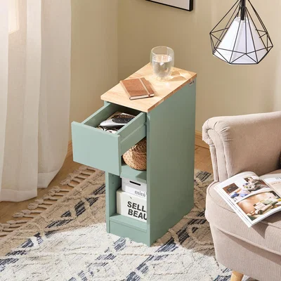 The Range Bedside Table Nightstand Side Table Green - Green