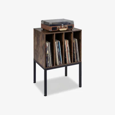 The Range Record Player Stand Record Storage Table - Brown