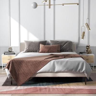 The Range Modern Bedside Table with 2 Drawers Sofa Side Table - Natural