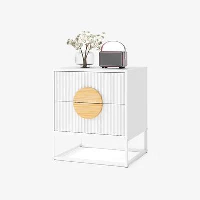 The Range Mid Century Nightstand - White