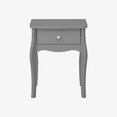 The Range Baroque Bedside Table - Grey