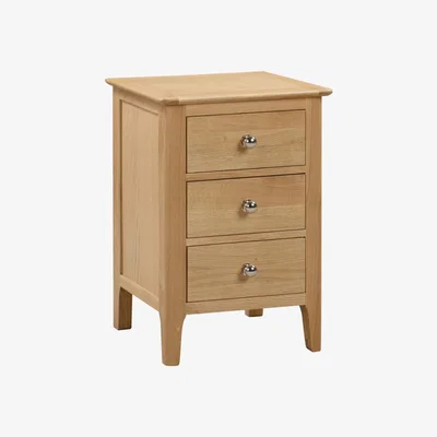 The Range Kingham 3 Drawer Bedside - Oak