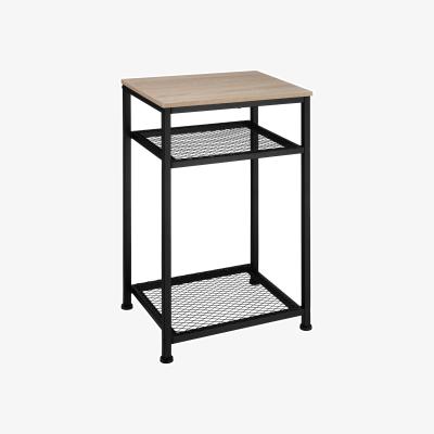 The Range Bedside Table York - Industrial Wood Light, Oak Sonoma